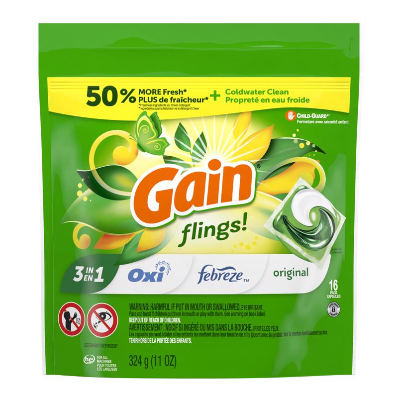 GAIN FLINGS 16PK
