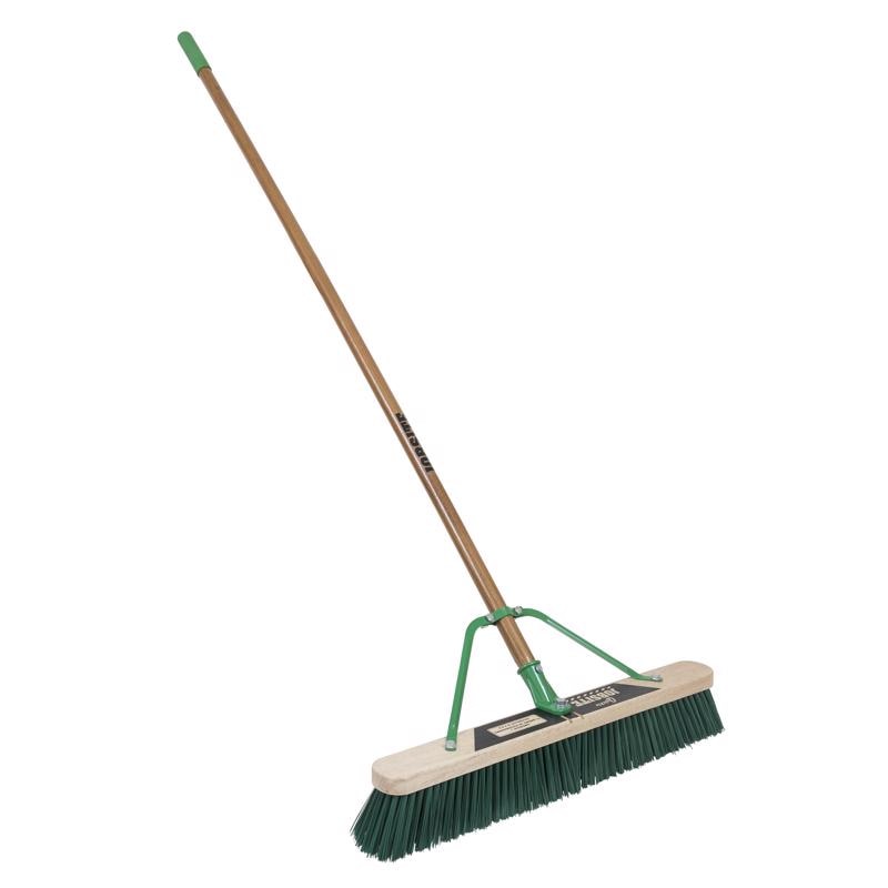 STIFF POLY PUSHBROOM 24"
