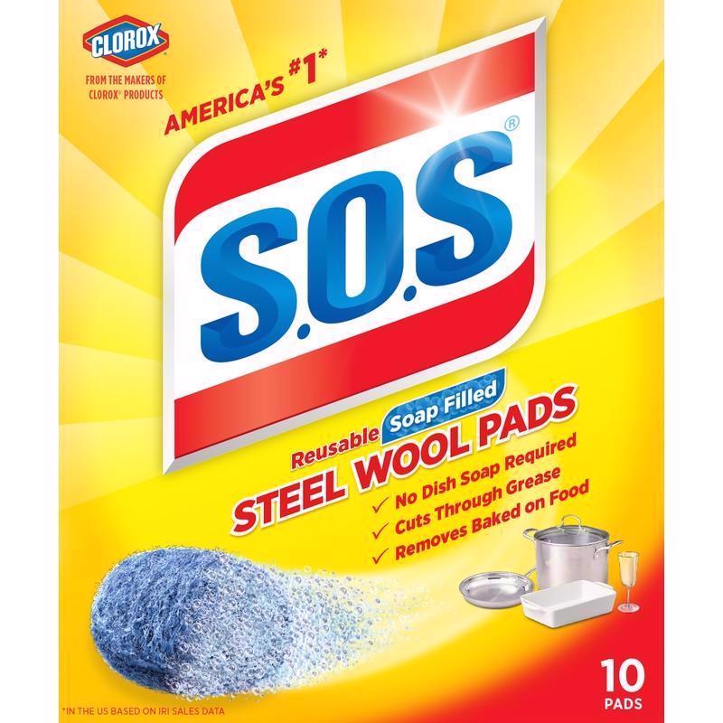 SCRUBR PAD SOS 10 CT