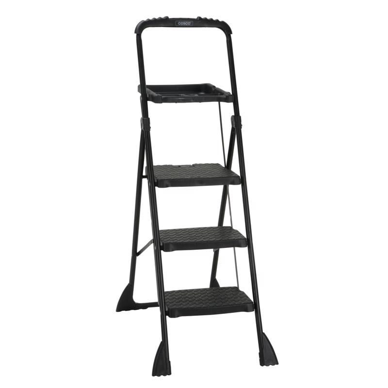 FLD STEP STOOL BLK 3STP