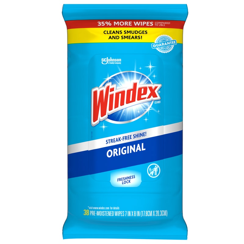 WINDEX WIPES 38PK