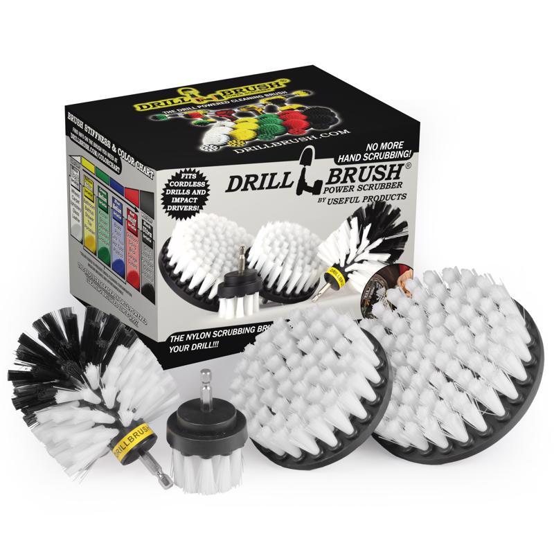 DRILL BRUSH SET WHT 4PC