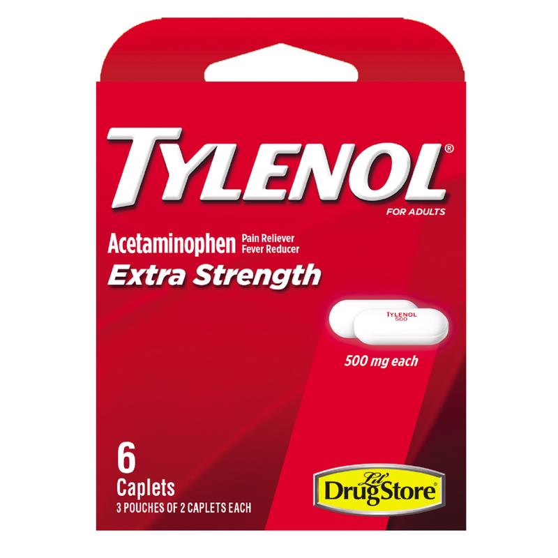TYLENOL ES CAPLET 6CT