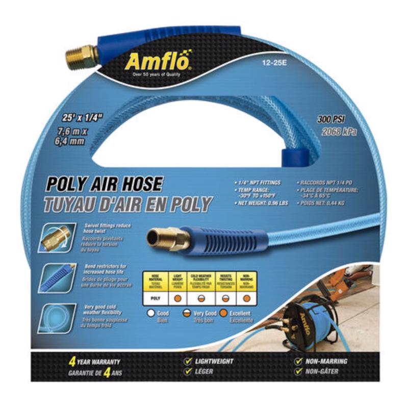 AIR HSE PLY BLU 25' 1/4"