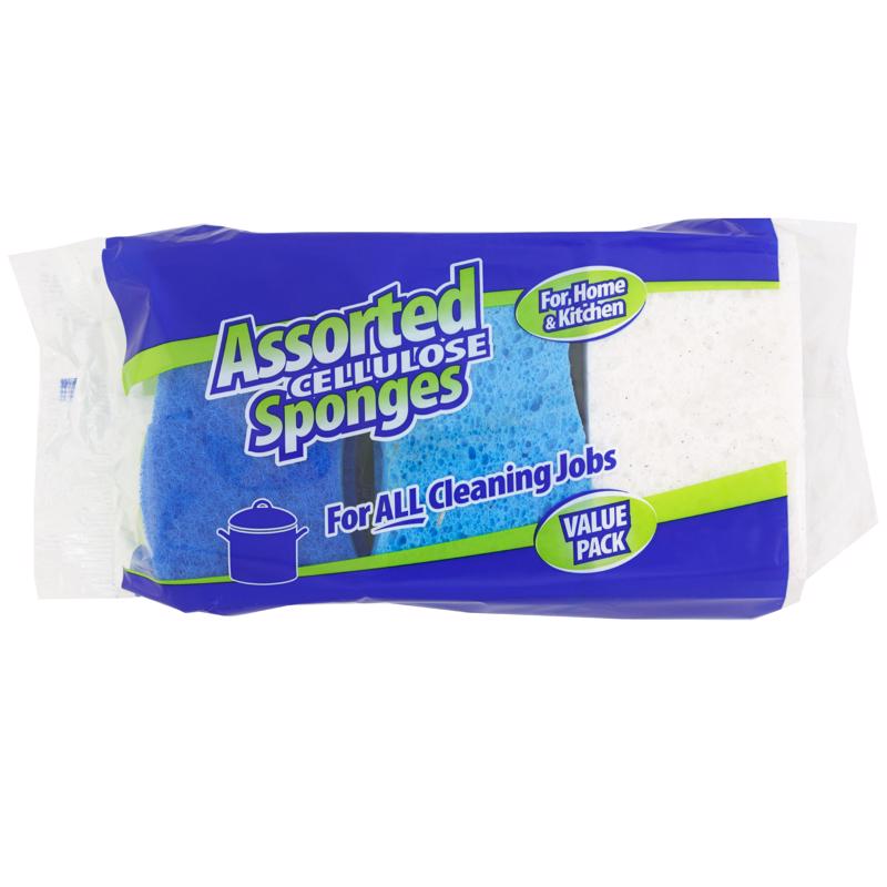 SPONGE CELULOSE ASST 6PK