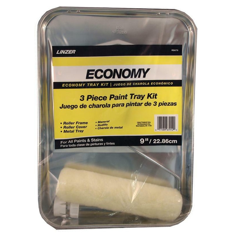 PAINT ROLLER KIT MTL 3PC