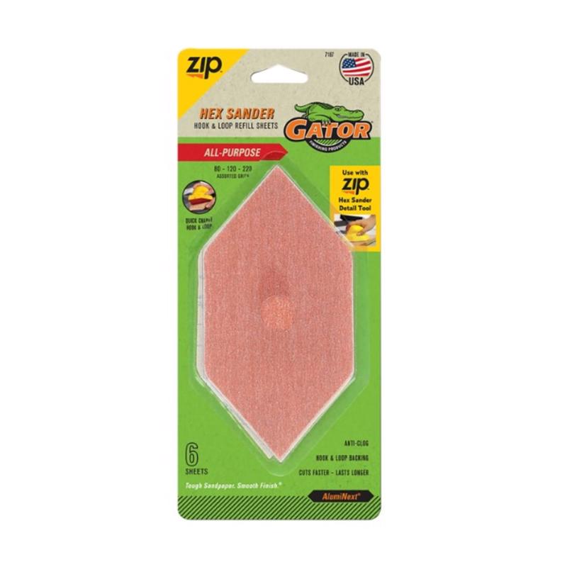 SANDPAPR ASSRT ZIP 6PK