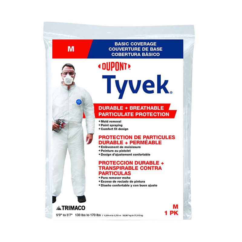 TYVEK COVERALLS MEDIUM