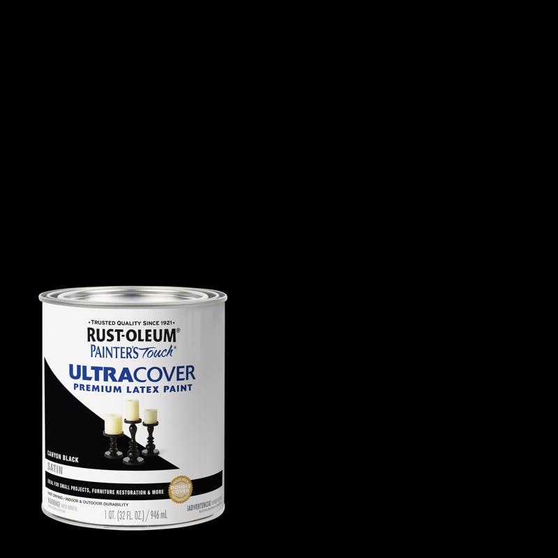 LATEX PAINT CNYN BLK 1QT