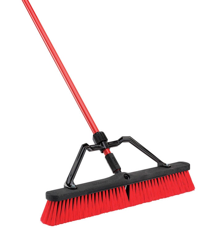 PUSH BROOM POLY HD 24"