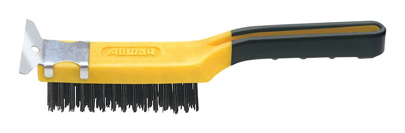 WIRE BRUSH W/SCRAPR11.5"