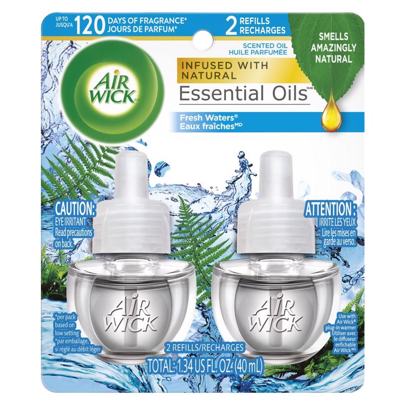 AIRWICK OIL FRESHWTR 2PK