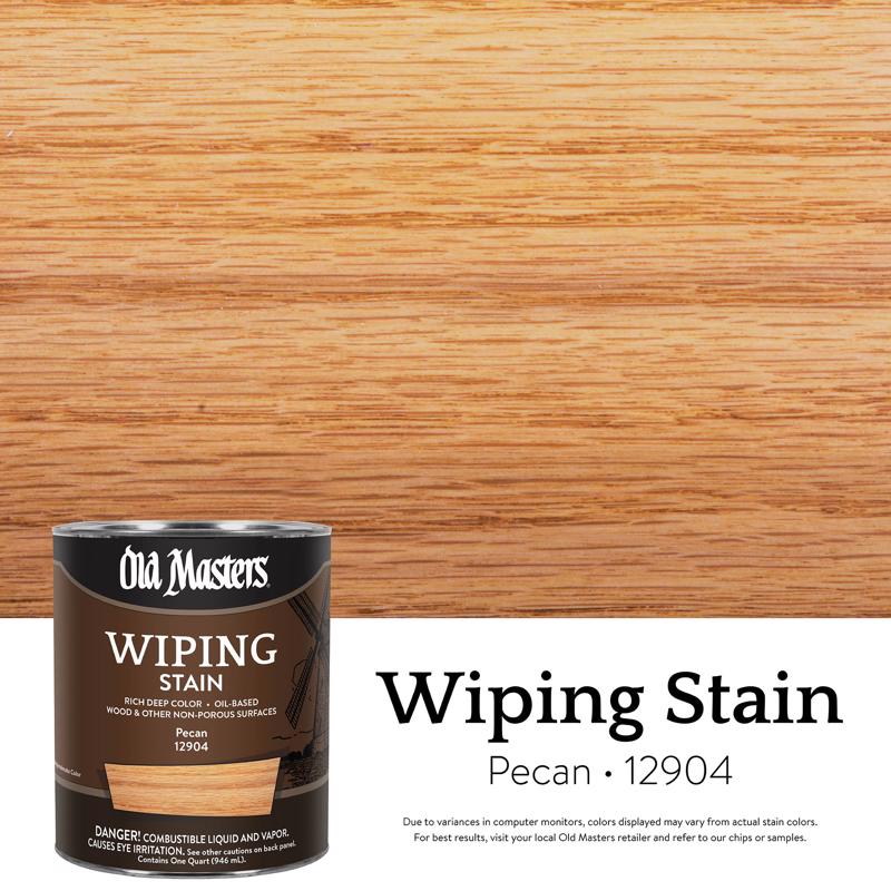 WIPE STAIN PECAN 1QT