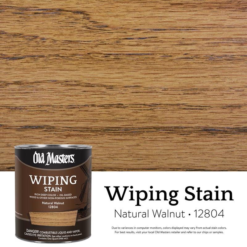 WIPE STAIN NATWLNT 1QT