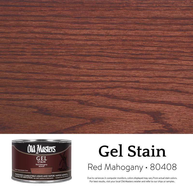GEL STAIN RED MAHGNY 1PT