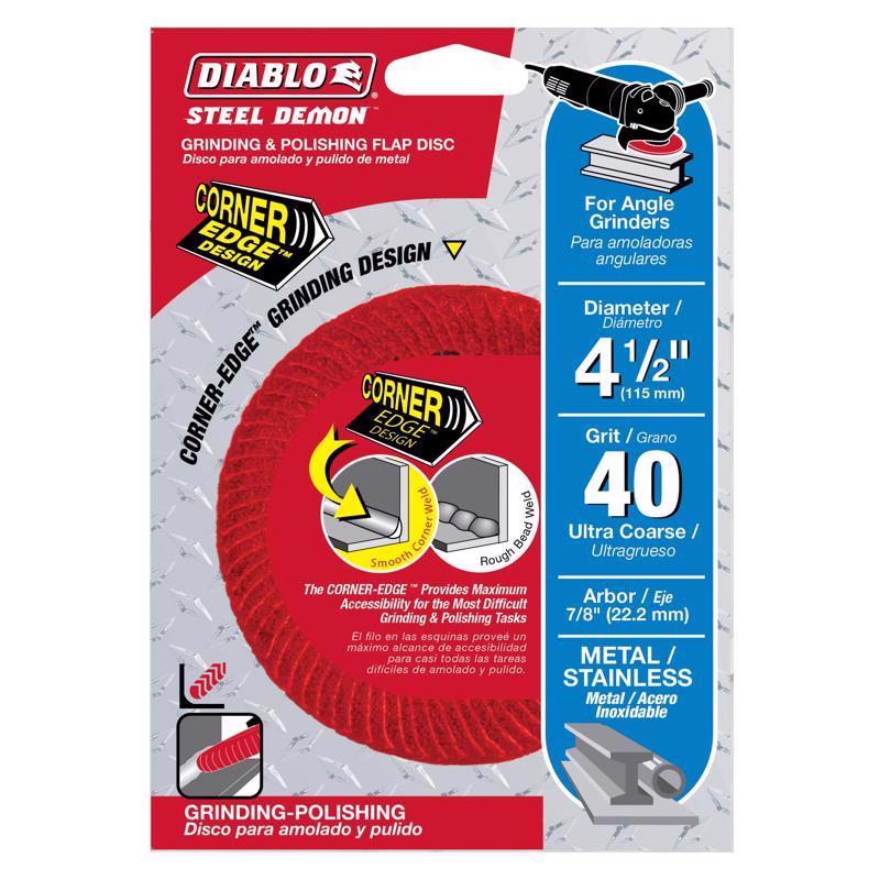 FLAP DISC 4-1/2"40G U-CS