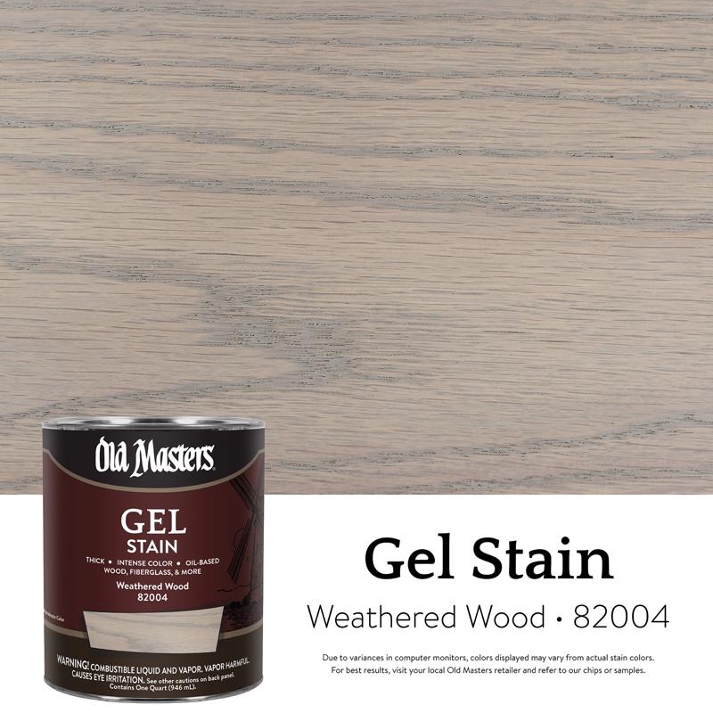 GEL STAIN WTHRD WOOD 1QT