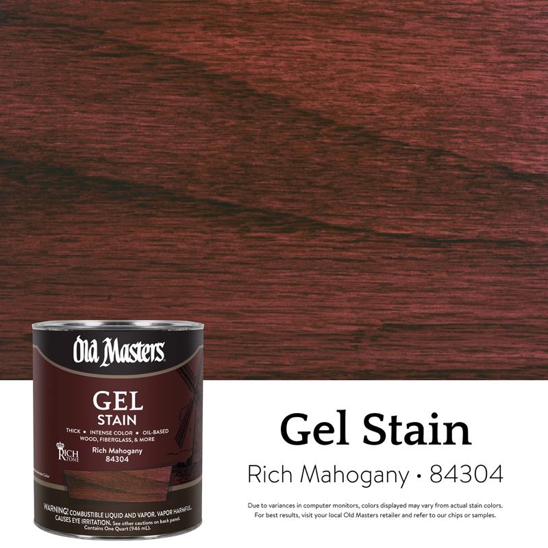 GEL STN RICH MAHGANY 1QT