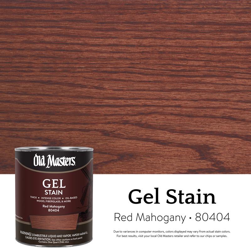GEL STAIN RED MHGONY 1QT