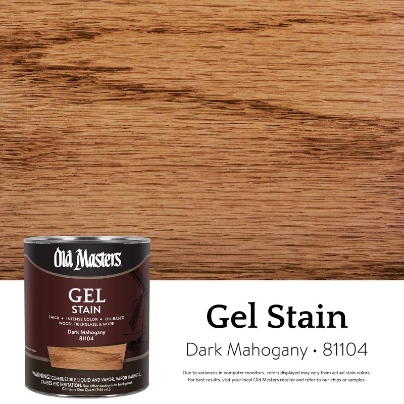 GEL STAIN DARK MHGNY 1QT