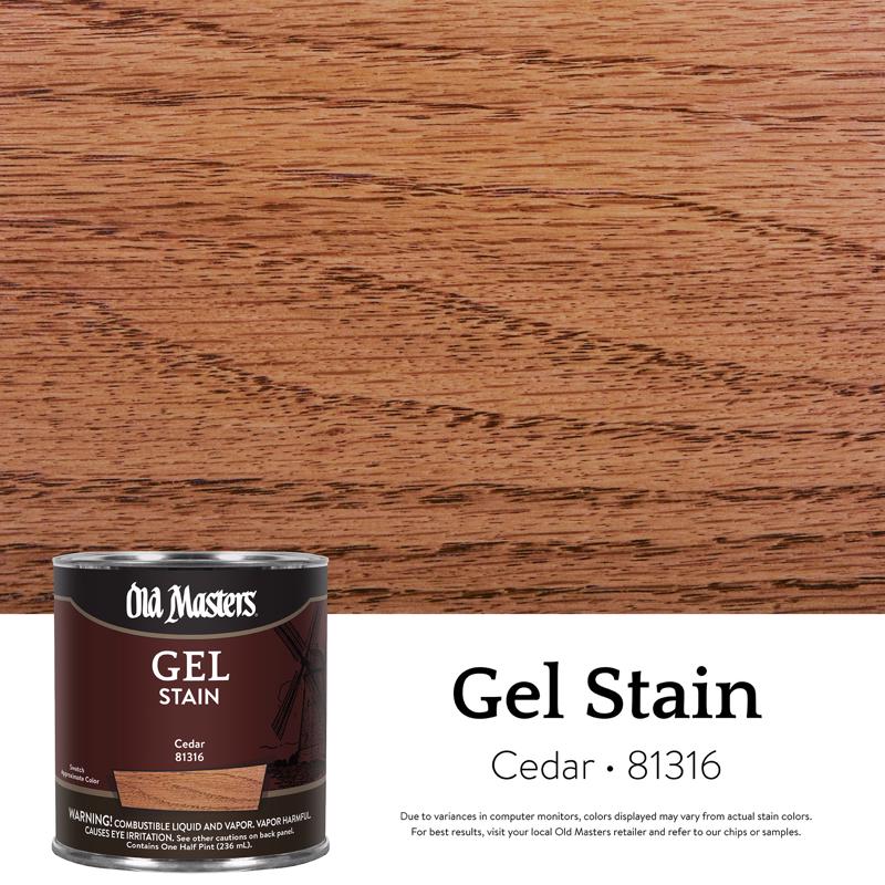 GEL STAIN CEDAR 1/2PT