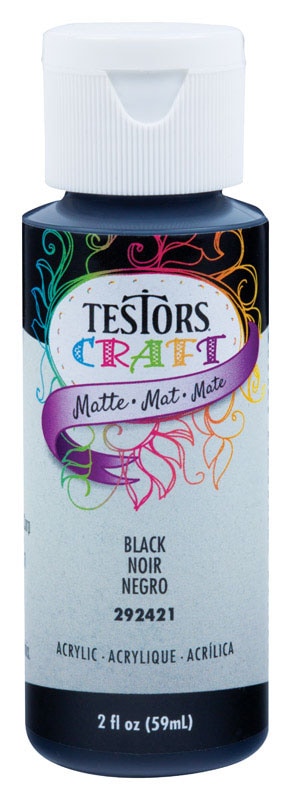 CRAFT PAINT MAT BLK 2OZ