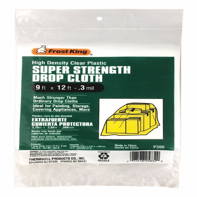 DROP CLOTH 9X12' .3MIL