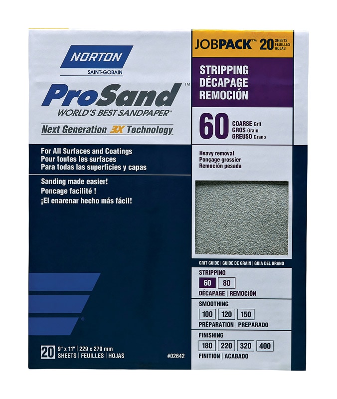 SANDPAPER CRS 60G 20PK