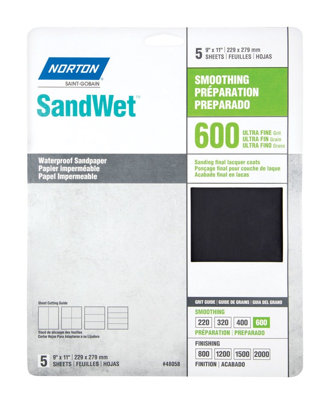 SANDPAPER WATRPRF600G5PK