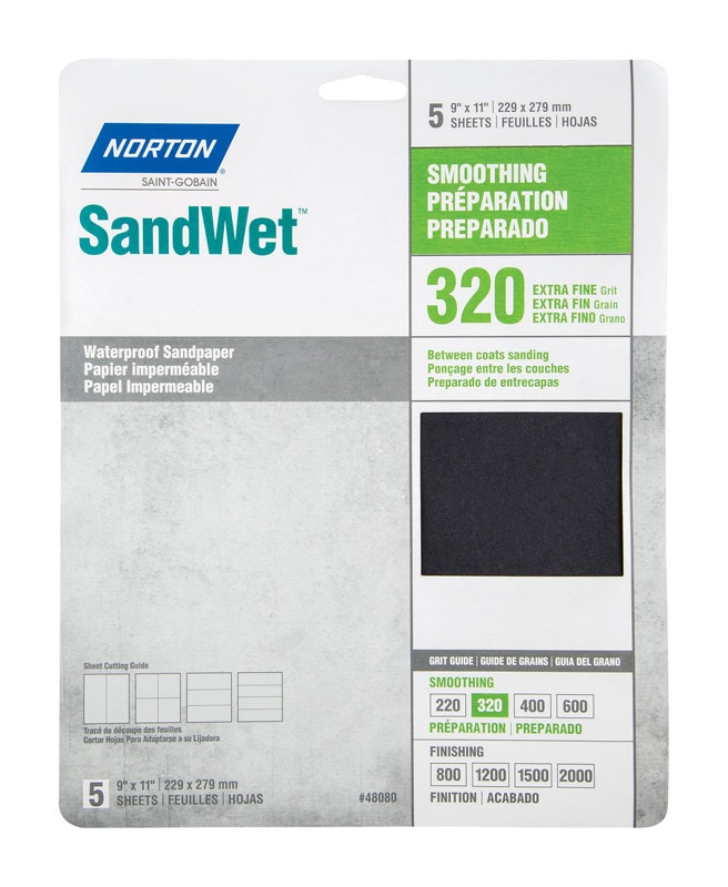 SANDPAPER WATRPRF320G5PK