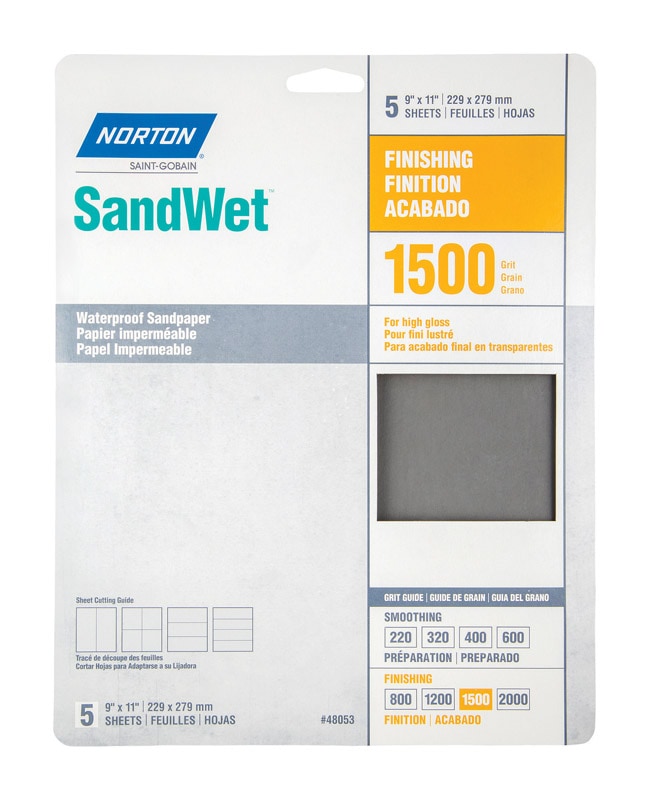SANDPAPR WATRPRF1500G5PK