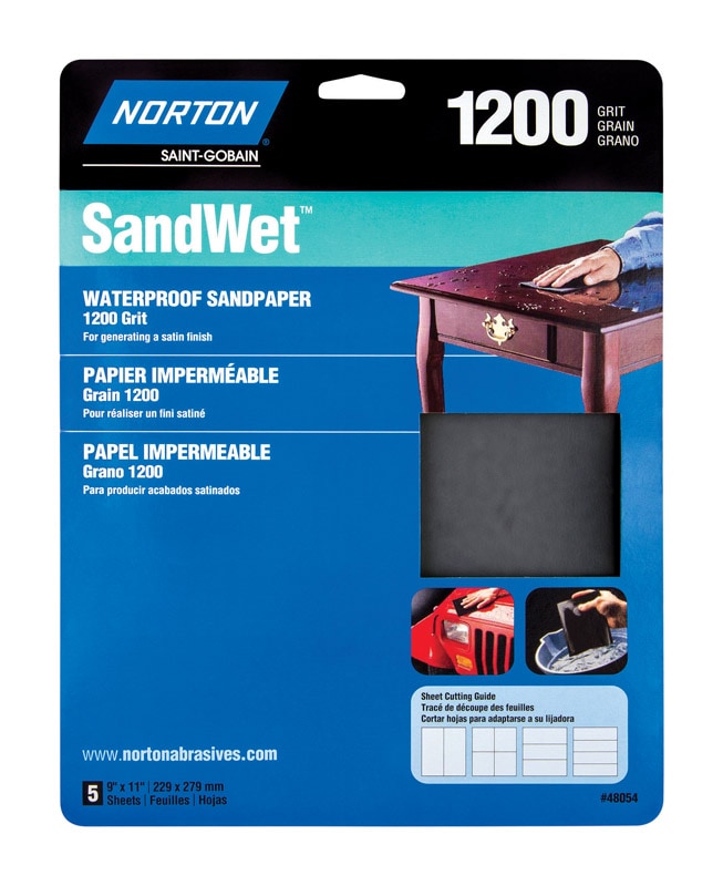 SANDPAPER WTRPRF1200G5PK
