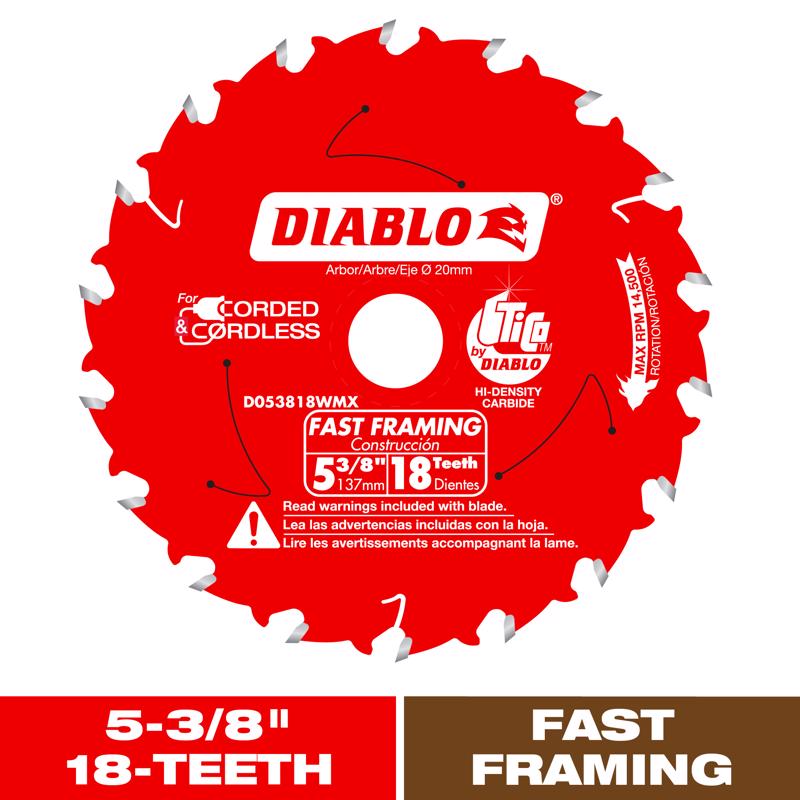 DIAB SAW BLD 5-3/8"X18T