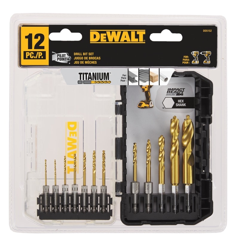 TITANIUM DRLBIT SET 12PC