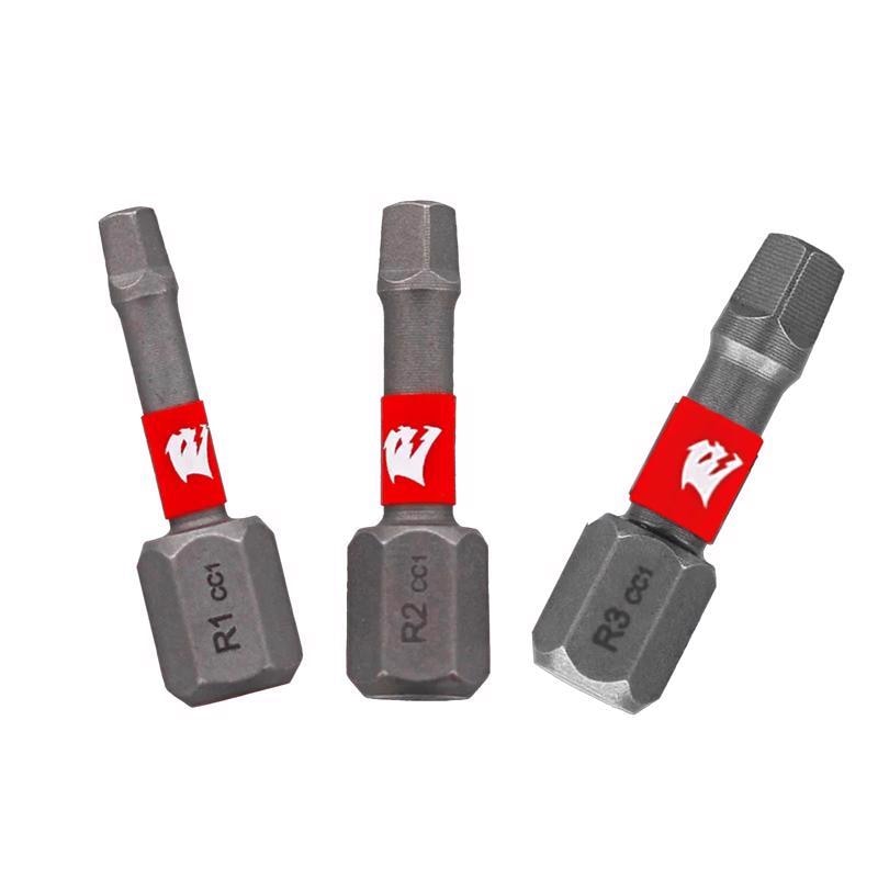 DRIVE BIT SET SQR 1" 3PC