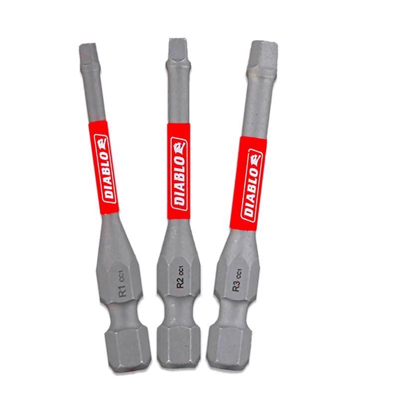 DRIVE BIT SET SQR 2" 3PC
