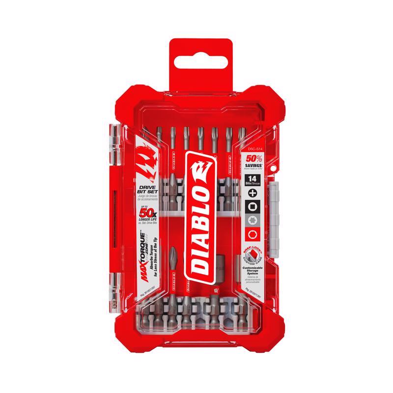 SCREWDRIVER BIT SET 14PC