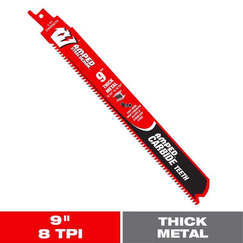 RECIP BLADE RED 8TPI 1PK