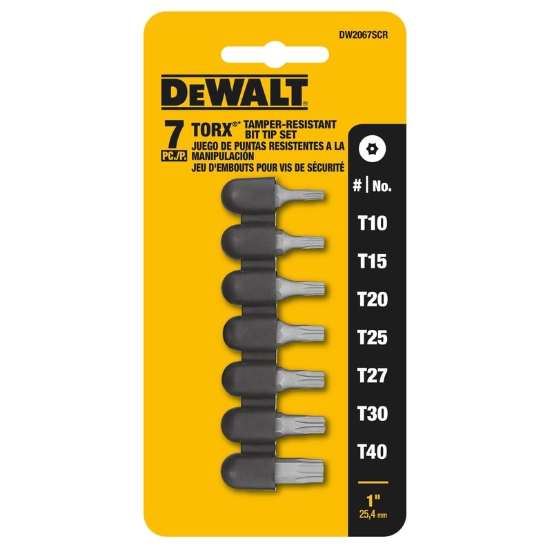 SCREWDRIVER BIT SET 7PC