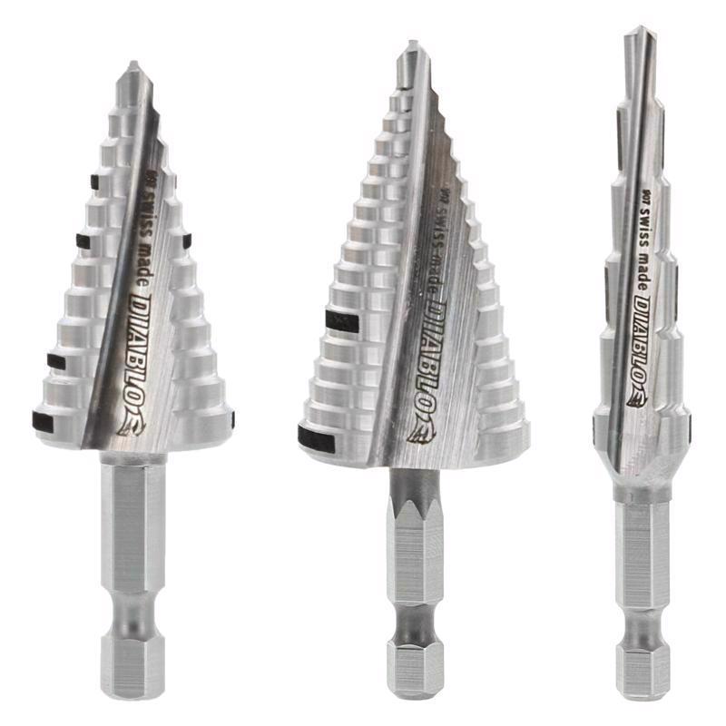STEP DRILL BIT SET 3PC