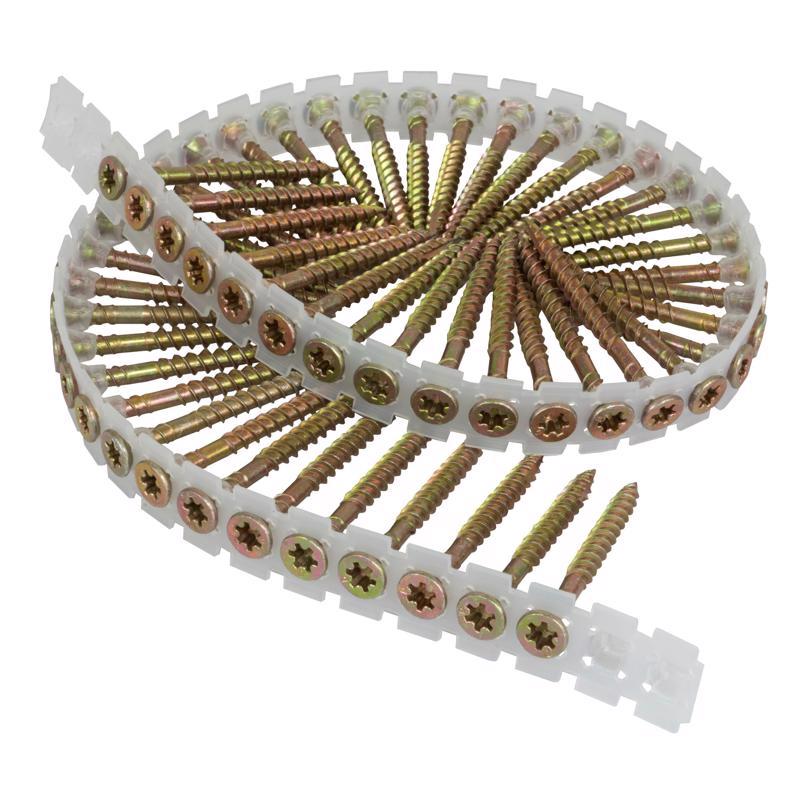 WOOD SCRW YLW ZNC #8X2"