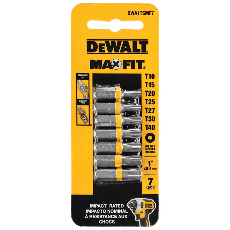 DW TORX BIT SET 1" 7PK