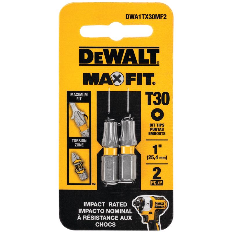 DW T30 BIT 1" 2PK