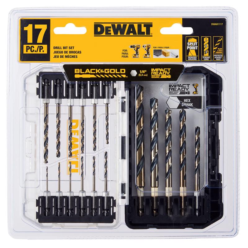 DW DRILL BLKGLD SET 17PC