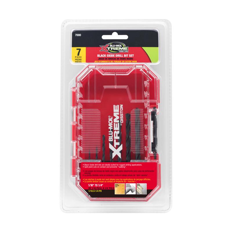 DRIL BIT SET BLK OXD 7PC