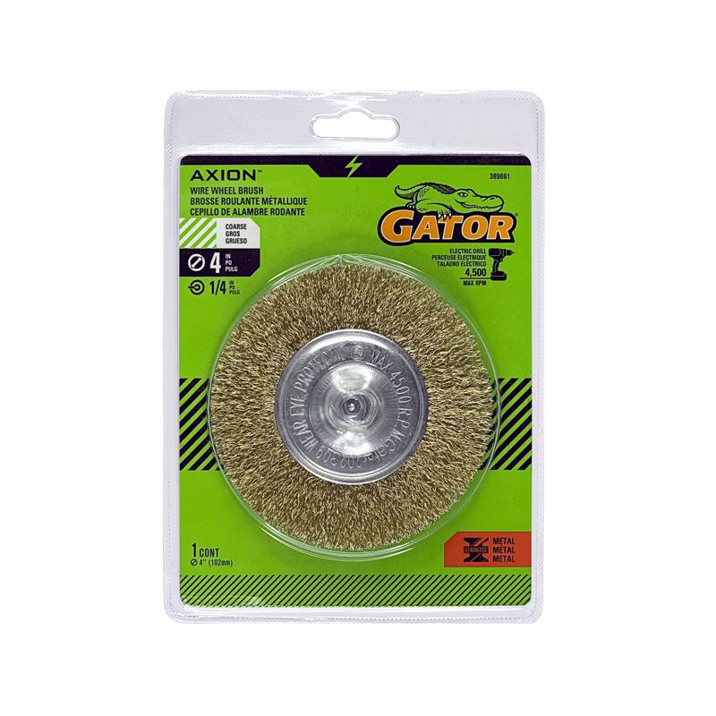 WIRE WHEEL BRUSH CORS 4"