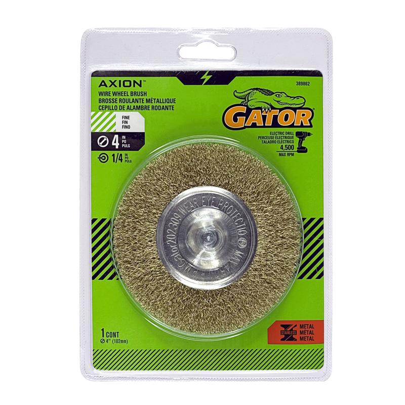 WIRE WHEEL BRUSH FINE 4"