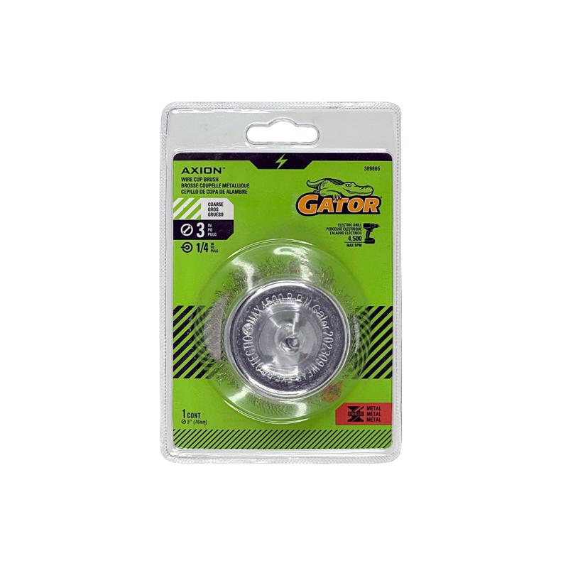 WIRE CUP BRUSH CRIMPD 3"