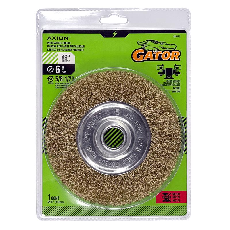 WIRE WHEEL BRUSH CORS 6"