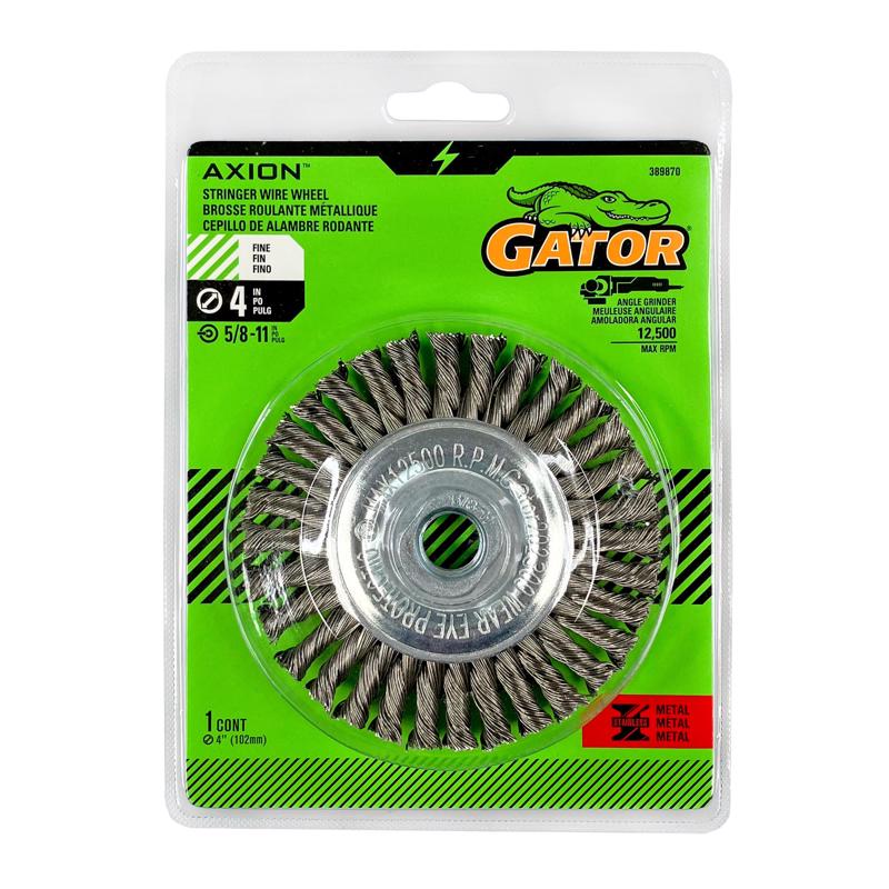 WIRE WHEEL KNTD/TWSTD 4"